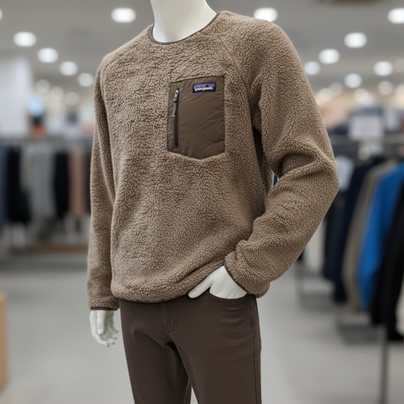 Patagonia Other - New Patagonia Men's Brown Los Gatos Fleece Sweater 2 Zipper Pockets Size M